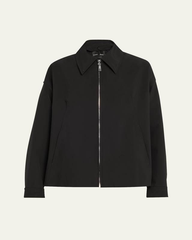 Sibyl Zip Front Stretch Nylon Jacket